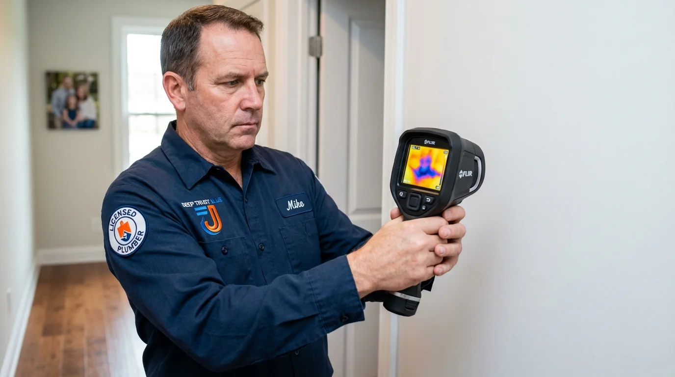 Thermal imaging leak detection by Johns Plumbing LLC in Columbia